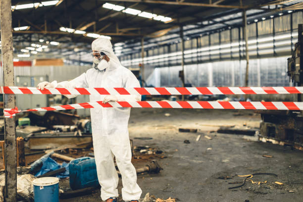Professional Biohazard technician working in Ratcliff, AR